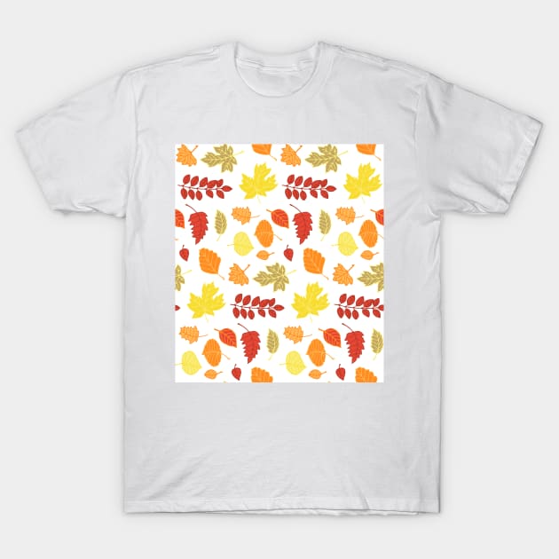 Colorful autumn pattern T-Shirt by katerinamk